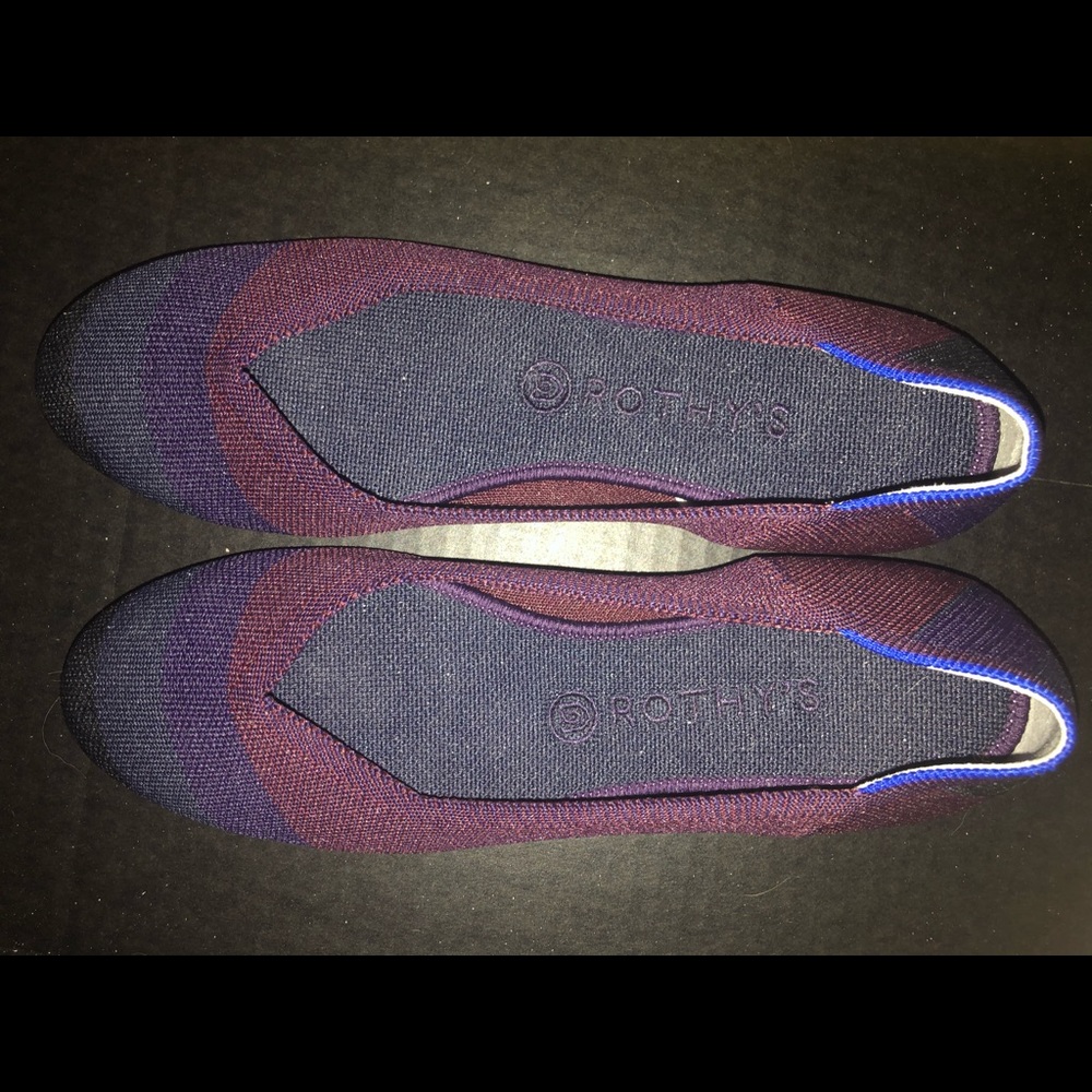 Rothy’s BlackBerry Captoe Flat